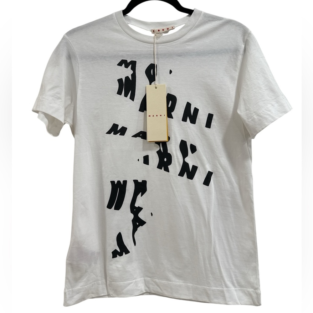 MARNI- Women’s Distorted White Tee
